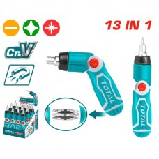 Total Κατσαβίδι Καστάνιας με Μύτες 13τμχ TACSD30136